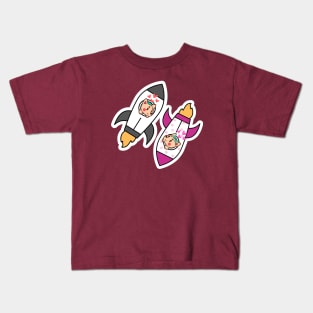 space dog love Kids T-Shirt